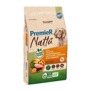 Premier Nattu Cães Adultos Mandioquinha 12Kg