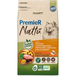 Premier Nattu Cães Adultos Porte Pequeno Mandioquinha 1Kg