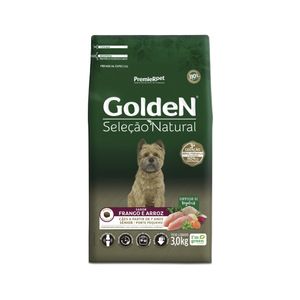 Golden Seleção Natural Cães Sênior Porte Pequeno Frango E Arroz 3Kg
