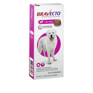 Bravecto Antipulgas E Carrapatos  Para Cães 1400Mg - De 40 A 56 Kg