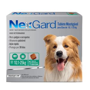Antipulgas E Carrapatos Nexgard Cães C/1 - De 10-25Kg