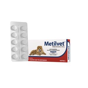 Metilvet 20Mg 10 Comprimidos