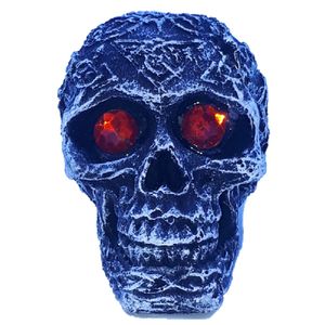 Me. Enfeite Caveira Pequena Olhos Vermelhos