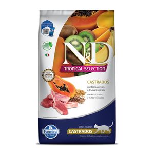 Ração Seca Nd Tropical Selection Feline Castrado Cordeiro 1,5Kg