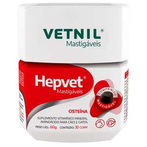 Hepvet Mastigaveis 30 Comprimidos