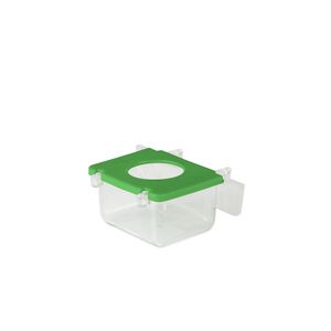 Comedouro Lateral 1 Furo Verde 35Ml Injetfour