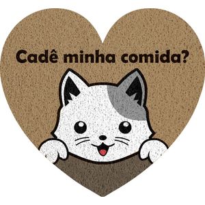 Kapazi Capacho Vinil Pet Cat Cute 55X60 Cm