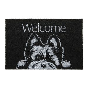 Kapazi Capacho Vinil Pet Dog Welcome Yorkshire 40X60 Cm
