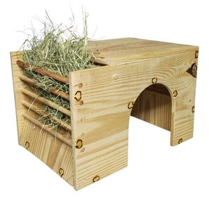 Toca Casinha Gigante Com Porta Feno E Alfafa Para Roedores