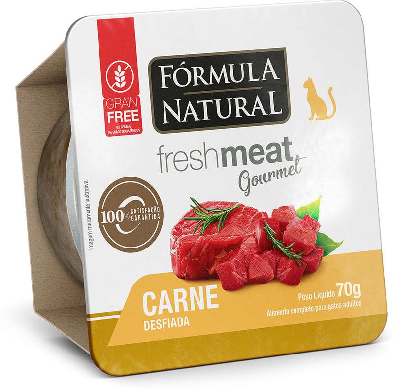Racao_Umida_Formula_Natural_Fresh_Meat_Gourmet_Carne_Desfiada_para_Gatos_Adultos
