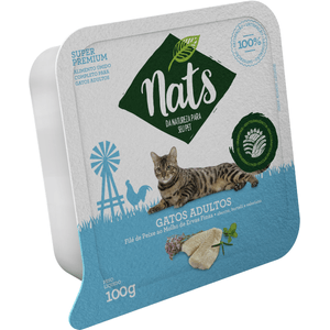 Nats Umida Gatos Ad Peixe Ervas Finas 100G