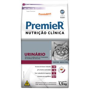 Ração Seca Premier Pet Nutrição Clinica Gatos Urinary Estruvite - 1,5Kg