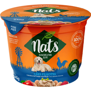 Nats Umida Cães Filhote Cubinhos Ao Molho 245G