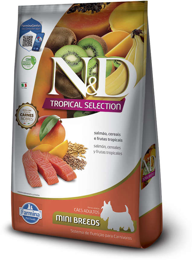 31027531395_Racao_Seca_N_D_Tropical_Selection_Salmao__Cereais_e_Frutas_Tropicais_para_Caes_Adultos_de_Racas_Minis_-