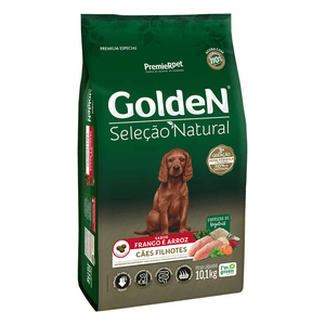 Golden Seleção  Natural Cães  Filhotes  Sabor Frango  - 10,1Kg