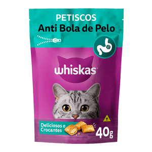 Whiskas Temptations Anti Bola de Pelo Gatos Adultos 40g