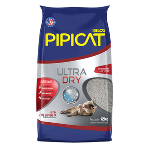 Areia Higiênica Pipicat Ultra Dry - 12Kg