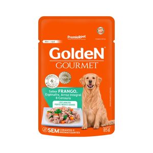 Sache Golden Gourmet Cães Adultos Porte Médio e Grande Sabor Frango 85g