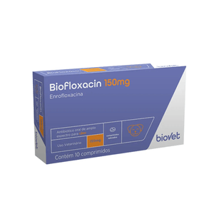 Antibiótico Biofloxacin Biovet - 150MG
