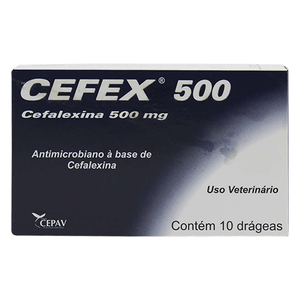 Antibiótico Cefex - 500Mg