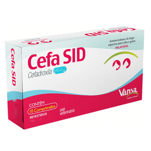 Antimicrobiano Cefa Sid 10 Comprimidos - 110Mg