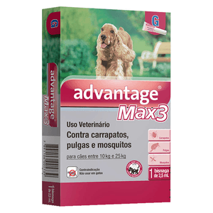 Antipulgas E Carrapatos Elanco Advantage Max 3 - 2,5 Ml