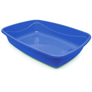 Bandeja Higiênica Pet Injet Luxo Patas Para Gatos - Azul