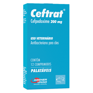 Ceftrat 200mg 12 Comprimidos Palatáveis