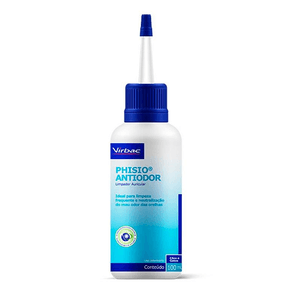 Limpador Auricular Virbac Phisio Anti-Odor - 100 Ml