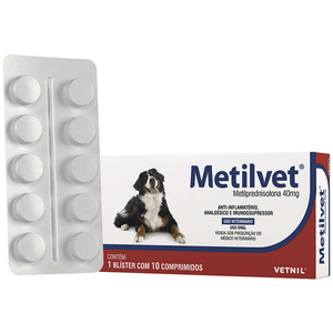 Metilvet 40Mg 10 Comprimidos