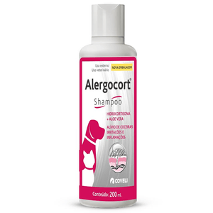 Shampoo Antialérgico Coveli Alergocort - 200Ml