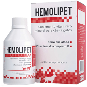 Suplemento Alimentar Avert Hemolipet Cães E Gatos - 110Ml