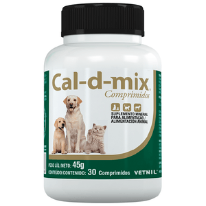 Suplemento Alimentar Cal-D-Mix - 30 Comprimidos