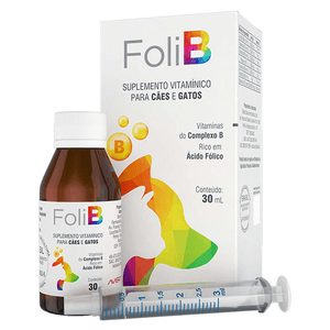 Suplemento Avert Foli-B Sus Or Para Cães E Gatos - 30Ml
