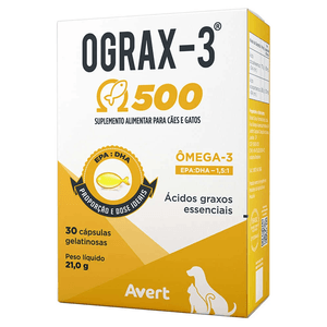 Suplemento Avert Ograx-3 500Mg C/30