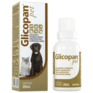 Suplemento Vetnil Glicopan Pet - 30Ml