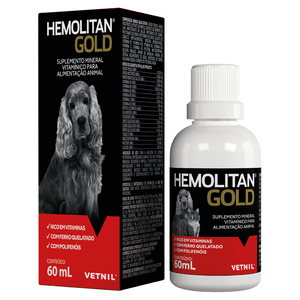 Suplemento Vetnil Hemolitan Gold - 60Ml