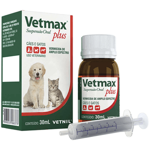 Vermífugo Vetmax Plus Suspensao - 30Ml