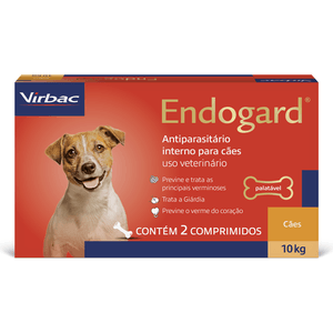 Vermífugo Virbac Endogard - 2 Comprimidos