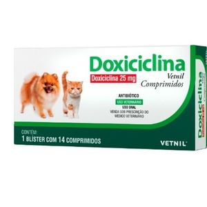 Doxiciclina Vetnil Comprimido 25 Mg