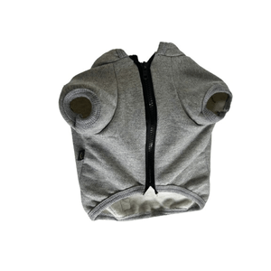 Pet Couture Moletom Com Zíper Cinza - M