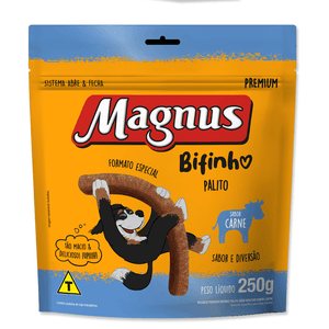 Bifinho Magnus Palito Sabor Carne 250 Gr