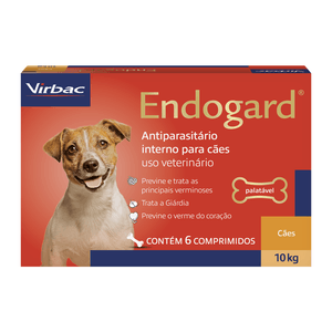 Vermífugo Virbac Endogard - 6 Comprimidos