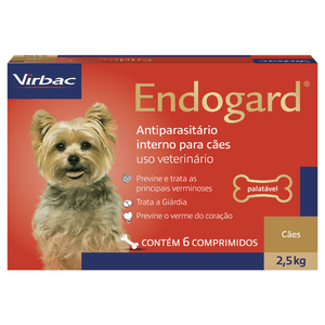 Vermífugo Virbac Endogard - 6 comprimidos