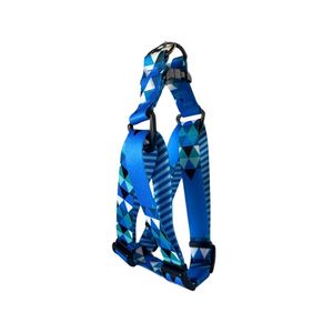 Peitoral Americano Geométrica Azul M Poliéster