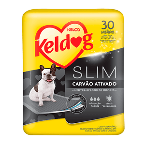 Keldog Tapete Higiênico Slim Ultra Dry Carvão Ativado 30 Unidades