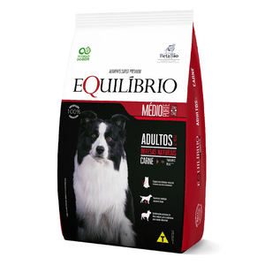 Ração Equilíbrio Cães Porte Médio Adulto Carne 12 Kg