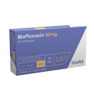 Antibiótico Biofloxacin Biovet - 50Mg