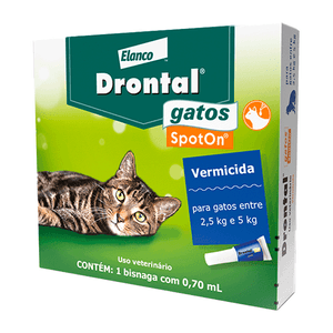 Drontal Spot On Gato 2,5 A 5 Kg 0,70 Ml