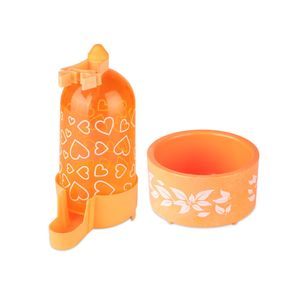 Kit - Bebedouro E Comedouro Calopsita Nº3 (Laranja)